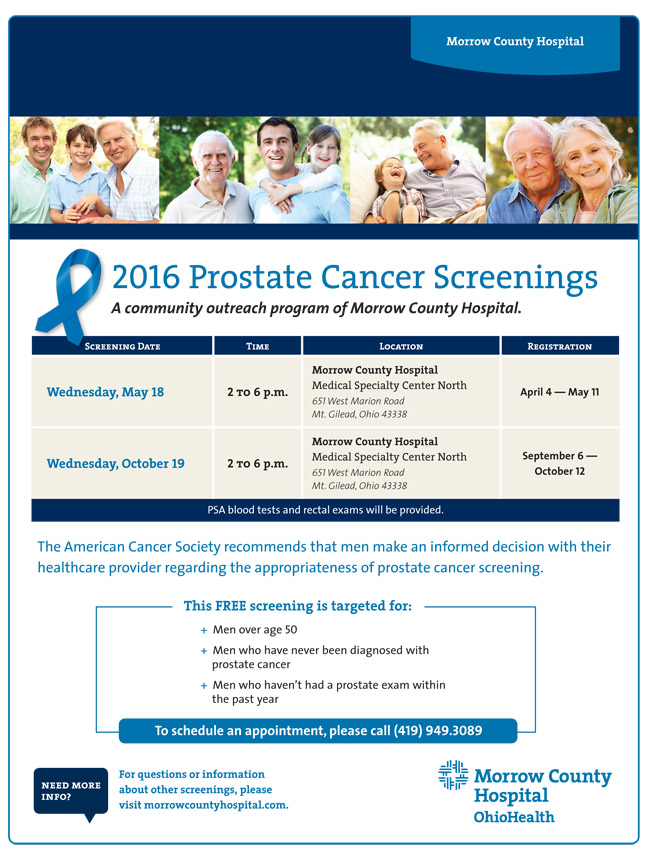 2016 Prostate Screenings