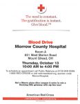 Blood Drive at Morrow County Hospital